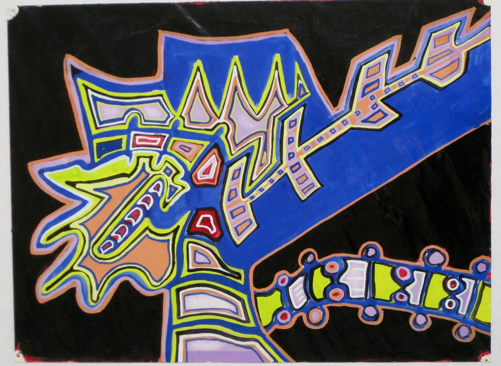Hans ter Braake (1938-1996) - Gouache op papier 1979 kopen? Bied vanaf 1!