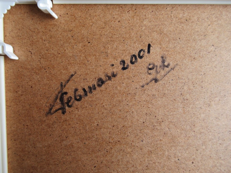 Onbekende kunstenaar: 3 patchwork werken,  kopen? Bied vanaf 1!