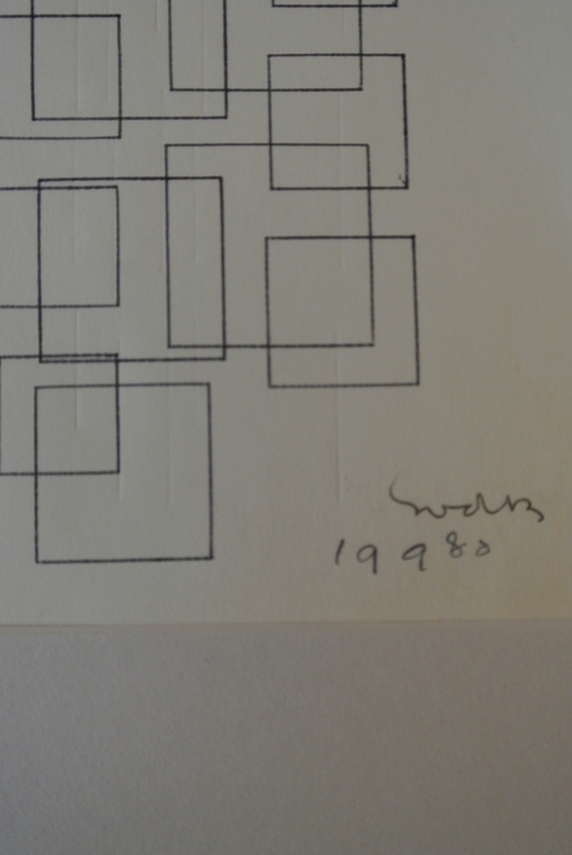 Siep van den Berg. -Variaties op een thema I - Pentekening. 1980.Handgesigneerd. kopen? Bied vanaf 65!