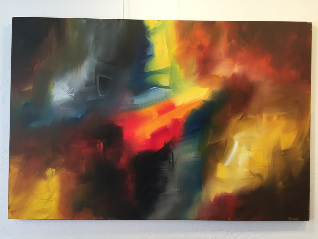 Gena Genadyj    acryl op doek   ABSRACT verkocht voor € 100!