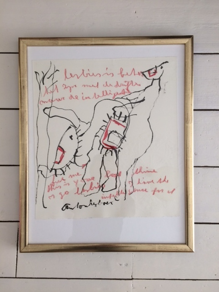 Anton Heyboer: gemengde techniek, MAN EN VROUW kopen? Bied vanaf 175!