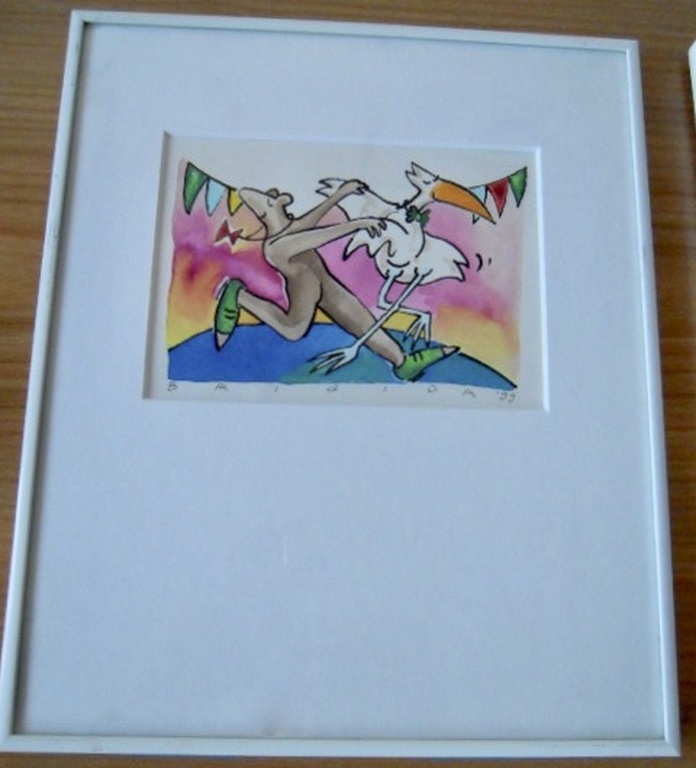 2 Leuke fleurige aquarellen gesigneerd BRIGIDA  30 x 26 cm  kopen? Bied vanaf 1!