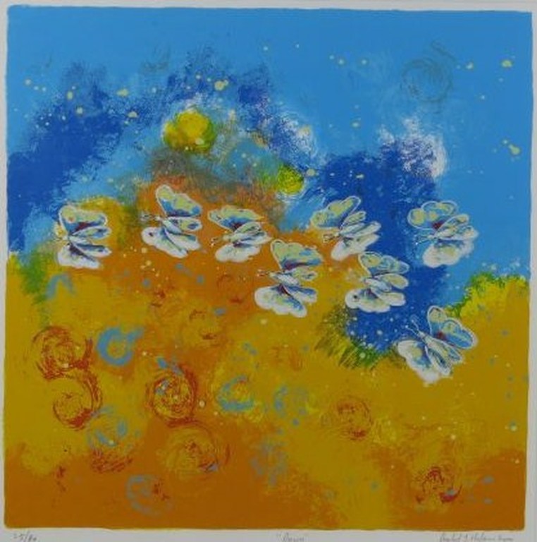 Roel Hofman: Litho, Dawn - Ingelijst (groot) verkocht voor € 45!