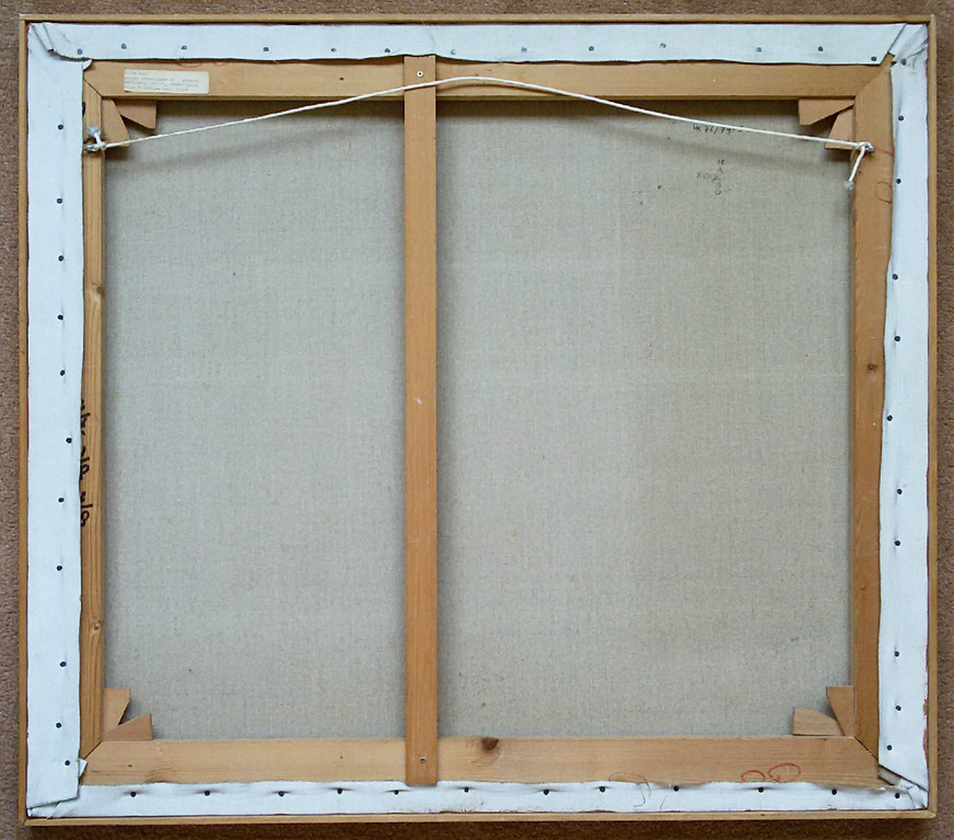 Halbo Kool - Geometrisch abstract, olieverf op doek (ingelijst) kopen? Bied vanaf 750!