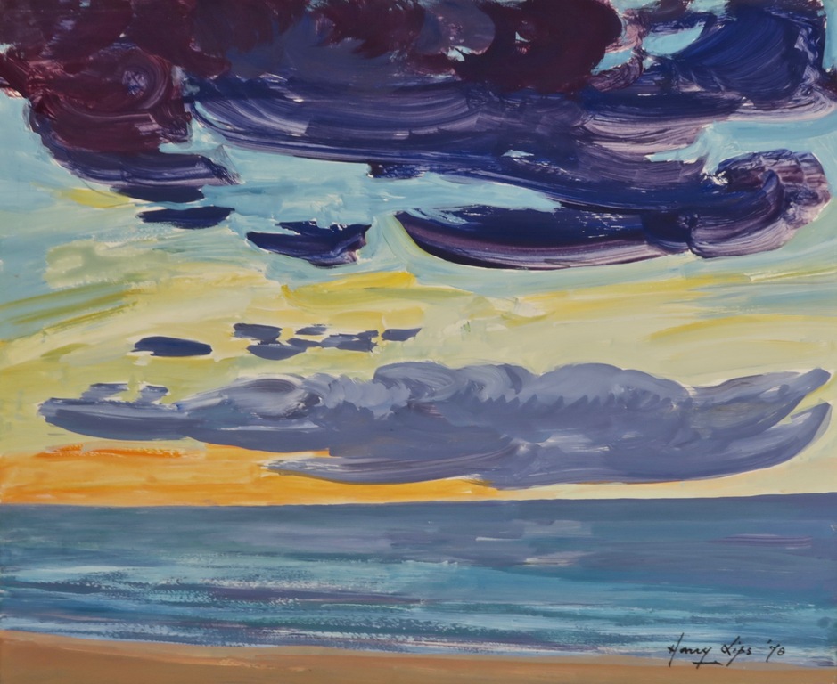 Harr Lips: Acryl op papier, Zonder titel verkocht voor € 105!