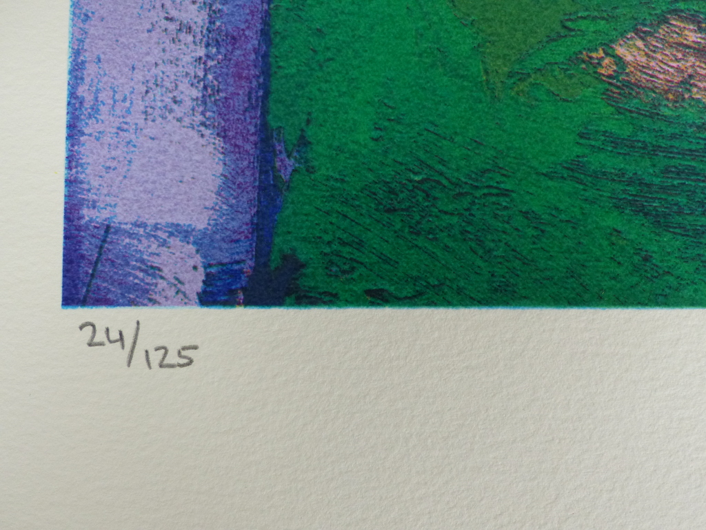 Jentsje Popma,zeefdruk op papier,Koolzaad met fluitekruid,Handgesigneerd kopen? Bied vanaf 75!