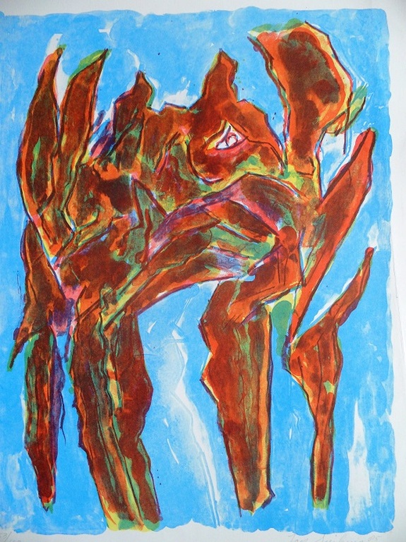 Jan Sierhuis --gemengde techniek--bomen verkocht voor € 43!