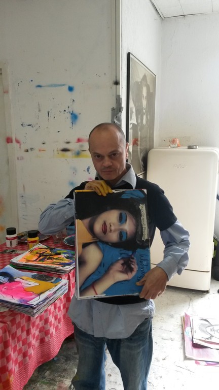 Peter Klashorst - Precious, mixed media op papier 42x30 cm. met foto  kopen? Bied vanaf 70!