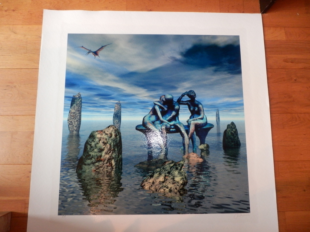 ARTURO ZEER GROTE Zeefdruk  SURREALISTISCH verkocht voor € 55!