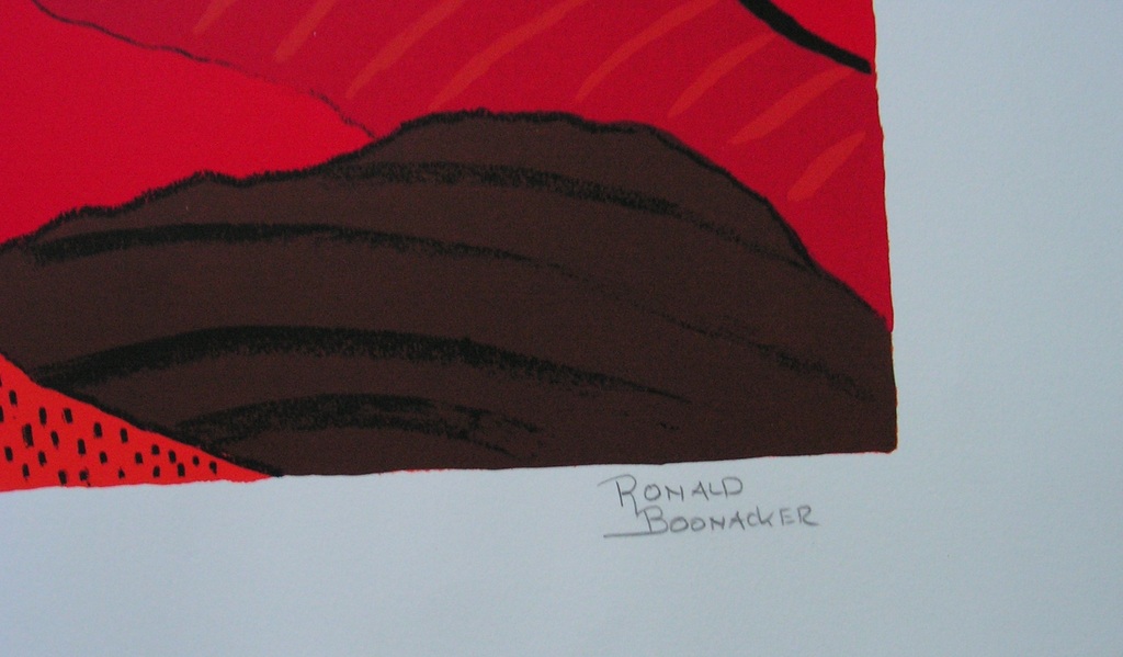 Ronald Boonacker - zeefdruk -Villa Monteriggioni -  oplage 150  kopen? Bied vanaf 1!