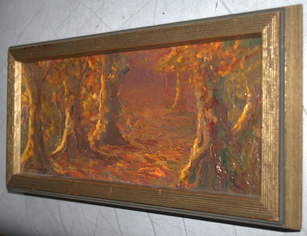 Bospad - olieverf op paneel uit 1973 kopen? Bied vanaf 75!