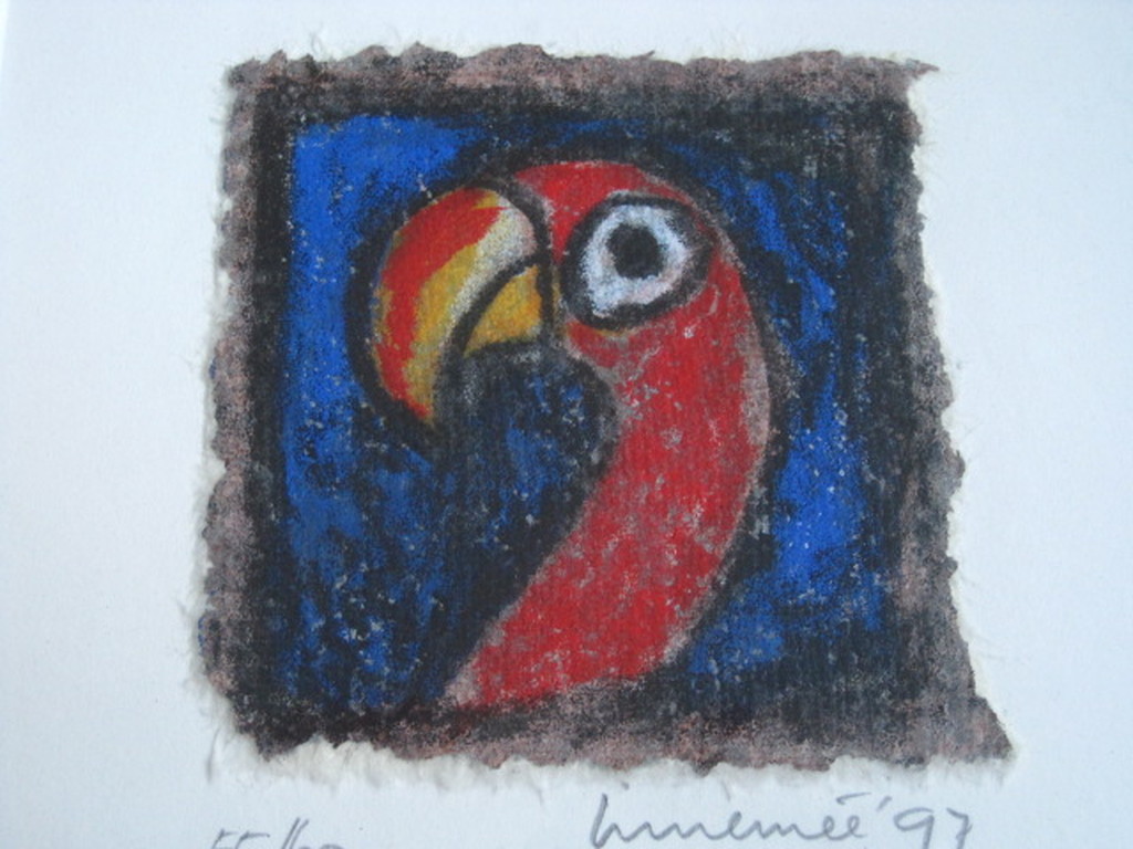 Hans Innemee (1951-) - handgekleurde zeefdruk -zeer beperkte oplage - gesigneerd verkocht voor € 77!