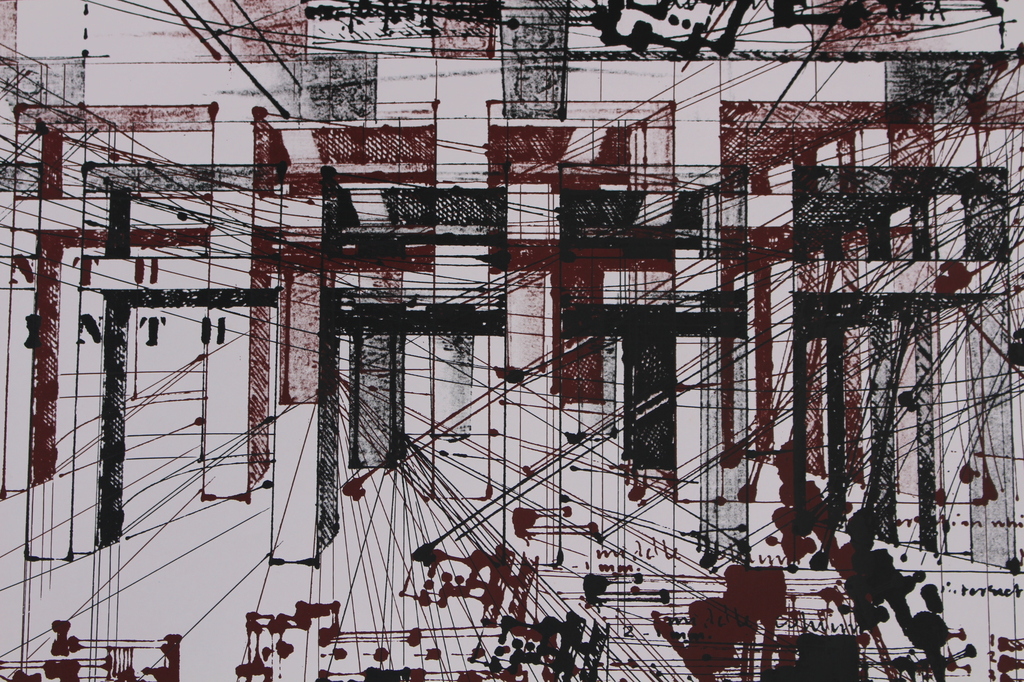 Gerti Bierenbroodspot (1940) -Gesigneerde litho XXL -75cm x105 cm - opl. 150 ex. kopen? Bied vanaf 40!