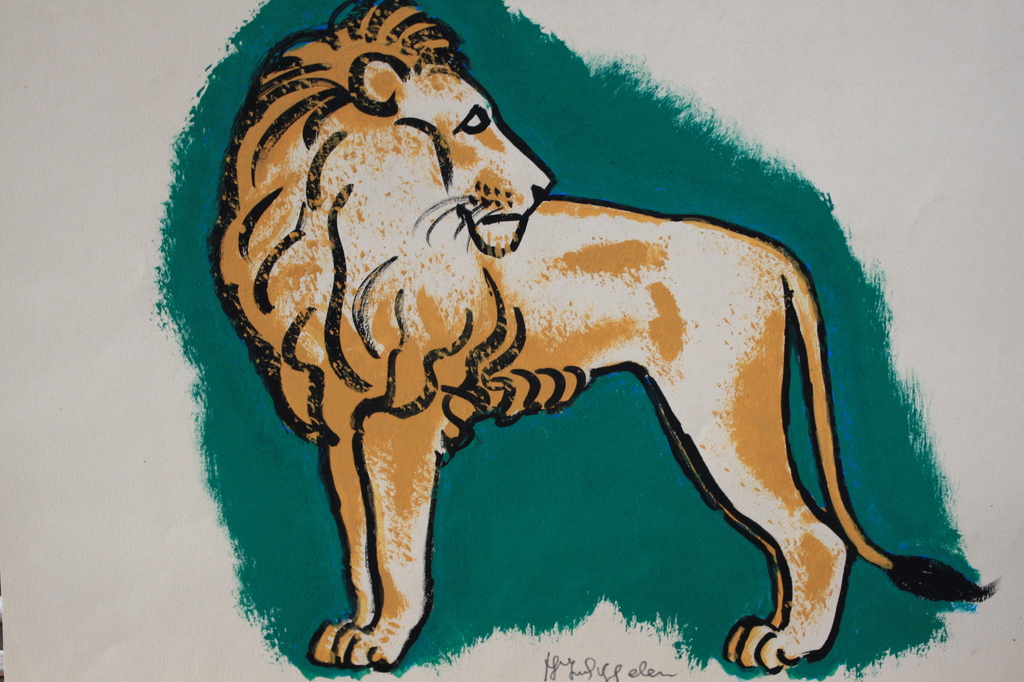 HJ van PIGGELEN 1889-1961 - LEEUW kopen? Bied vanaf 19!