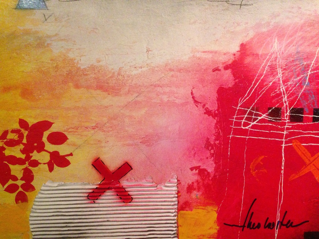 Theo koster  ,gemengde techniek , traces 1 kopen? Bied vanaf 1!