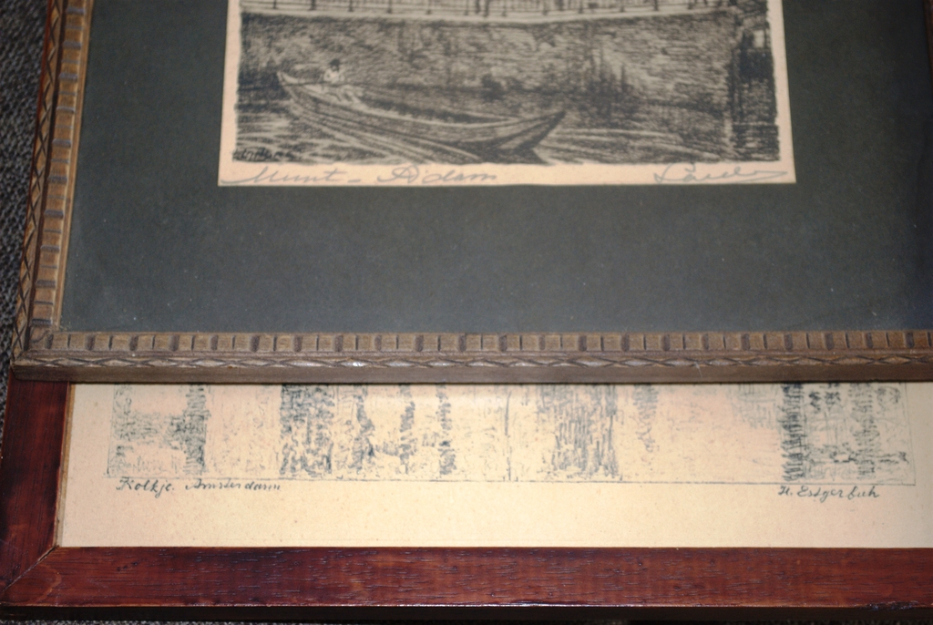 LITHO AMSTERDAM x2: KOLKJE & MUNT (Louis Landré 1875-1952) kopen? Bied vanaf 20!