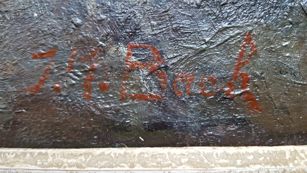 J.M. Bach - olie op doek, gesigneerd r.o. kopen? Bied vanaf 89!