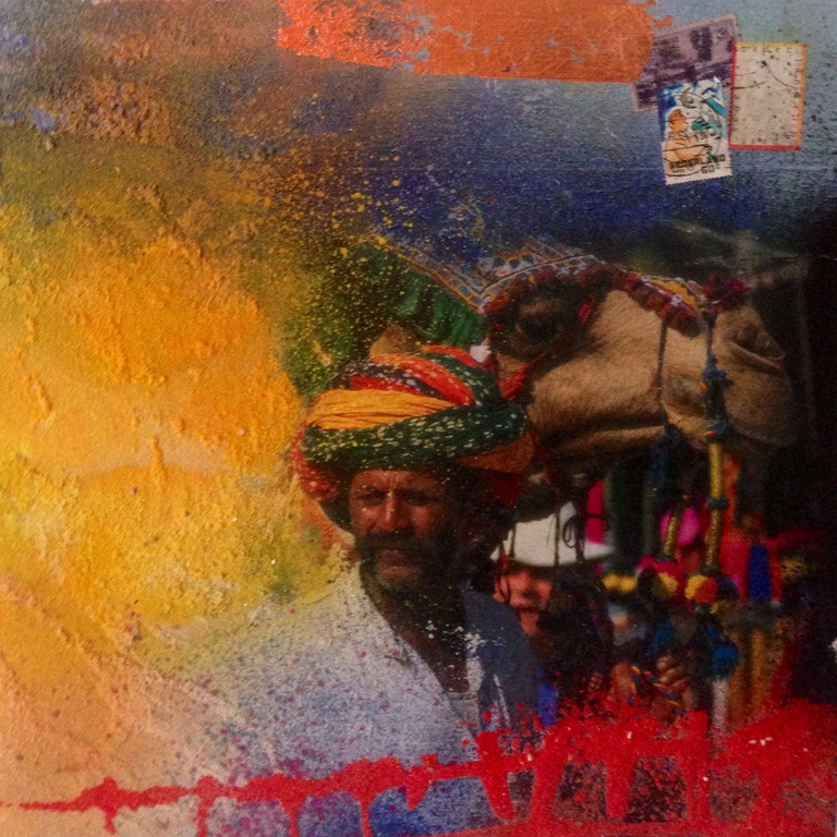 Theo koster ,gemengde techniek , india 1 verkocht voor € 100!