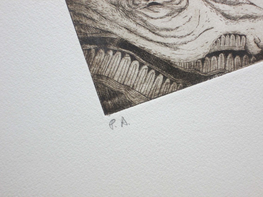 onbekende kunstenaar - ets - handgesigneerd en genummerd met p.a. kopen? Bied vanaf 1!