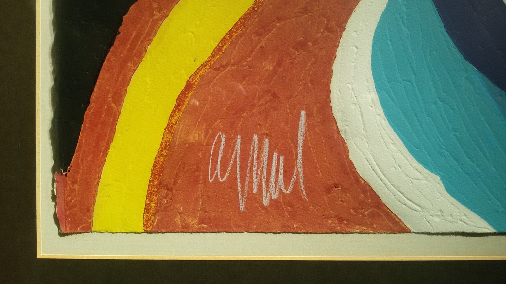 Karel Appel - Le Jongleur Prophétique, houtgravure (prachtig ingelijst, groot) kopen? Bied vanaf 1500!