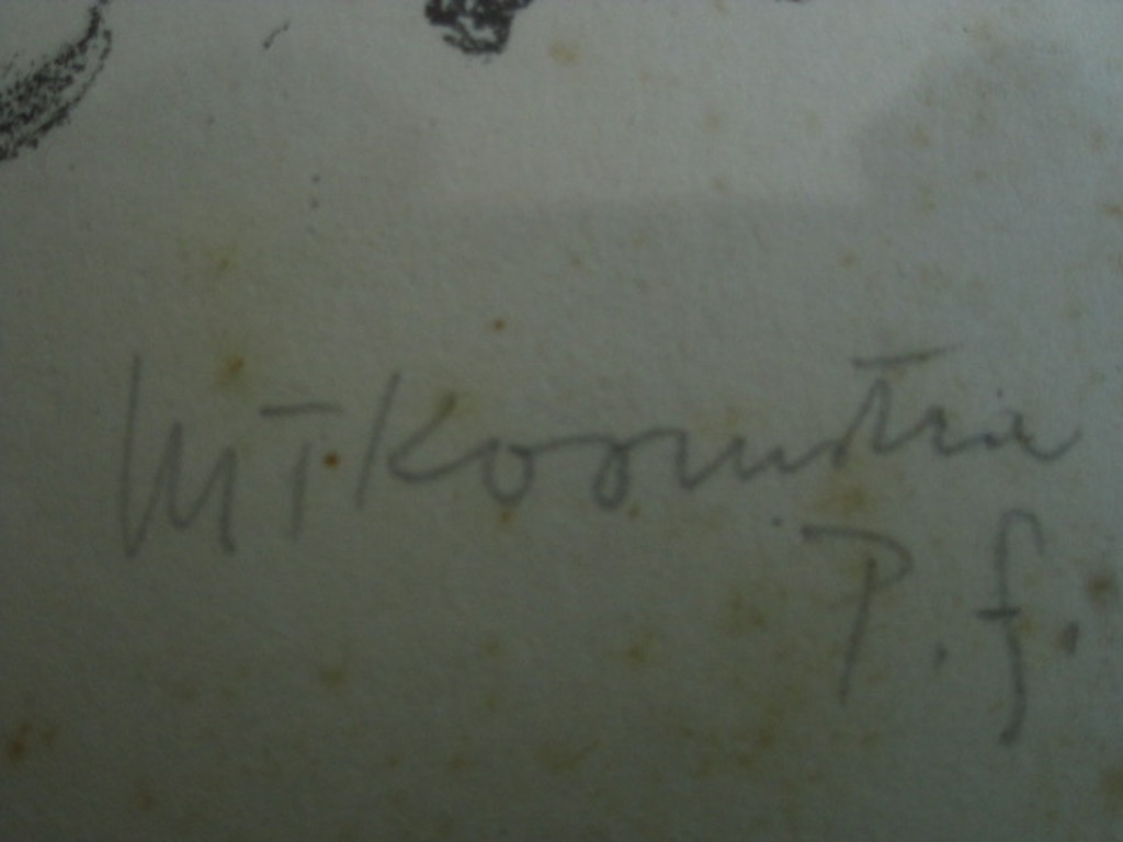 Aparte gesigneerde lithografie van Metten Koornstra (1912-1978) "smakelijk"  kopen? Bied vanaf 1!