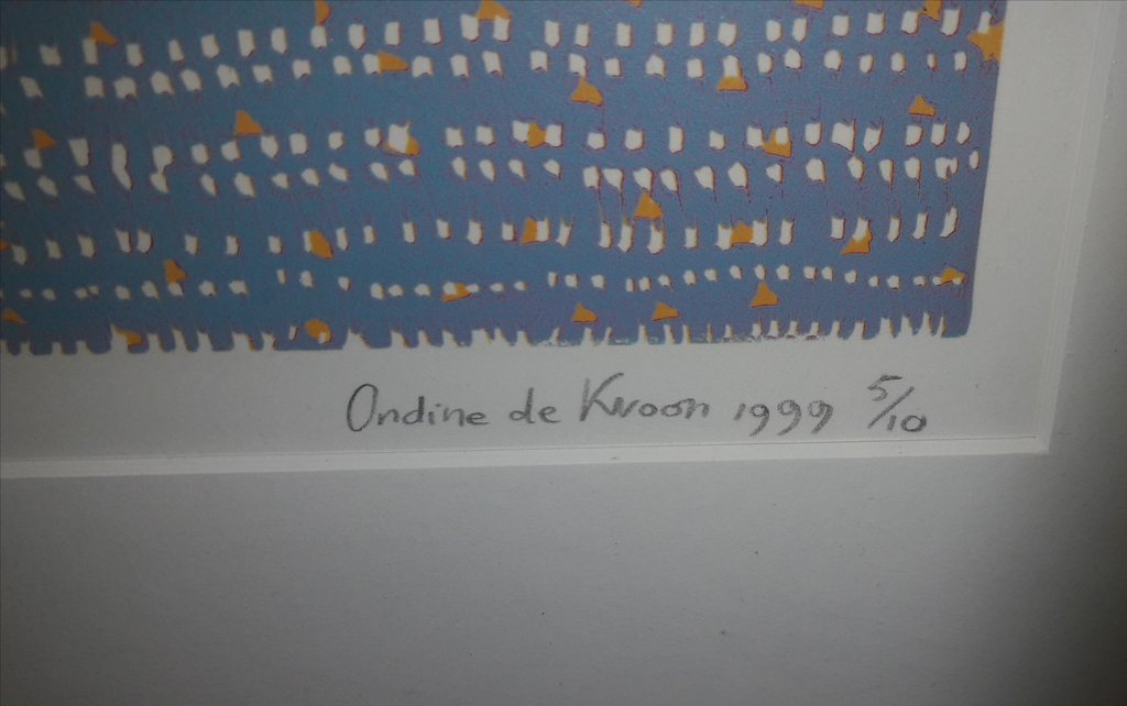 O de Kroon, Linosnede op papier,  in oplage  kopen? Bied vanaf 75!
