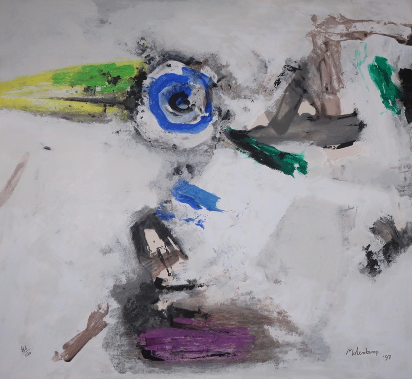 Nico Molenkamp: Zeefdruk, Vogel (Groot) verkocht voor € 80!