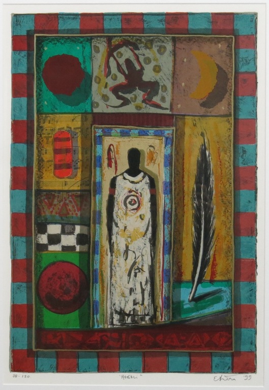 Eric Toebosch: Zeefdruk, Angeli - Ingelijst kopen? Bied vanaf 30!