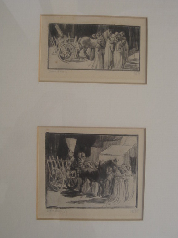 Chr.A.Vos (1813-1877) 2 unieke etsen "Jeanne d'Arc" 1858 handgesigneerd kopen? Bied vanaf 1!