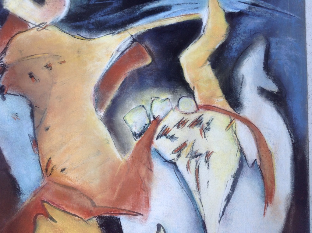 Saniye Bildircin : Pastel / inkt op papier, z.t.  kopen? Bied vanaf 1!