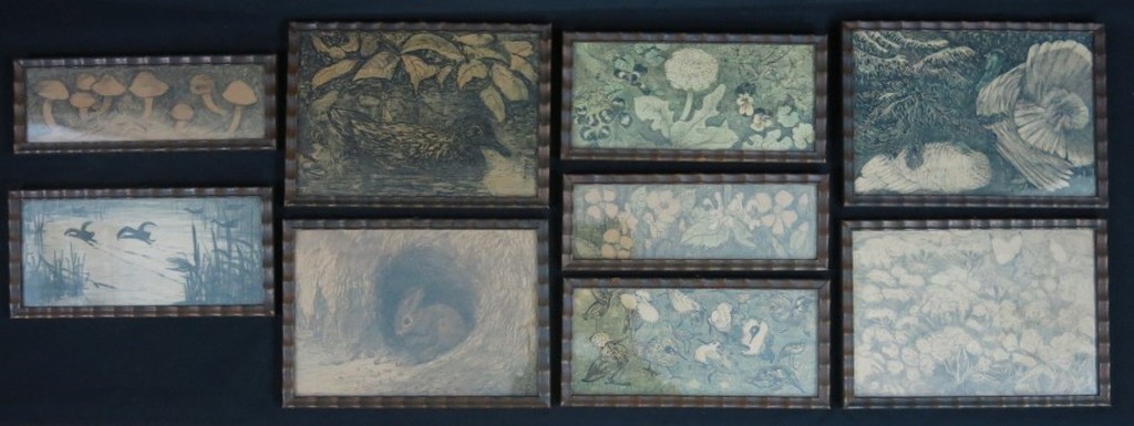 Theo van Hoytema: 9 litho's, Dieren, Planten en Vogels -Ingelijst  kopen? Bied vanaf 1!