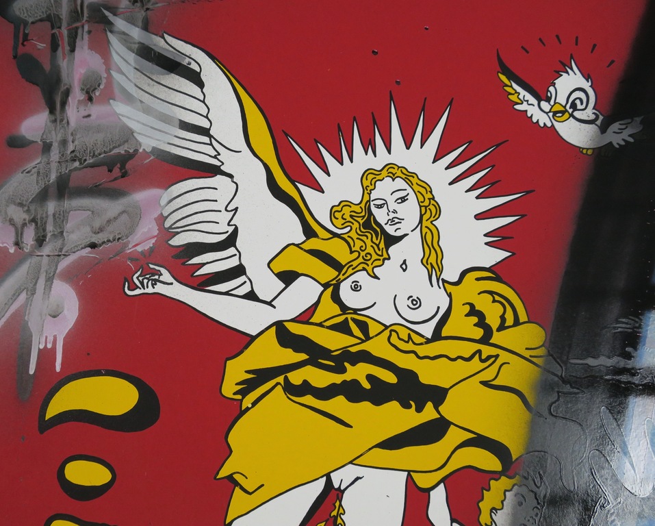 Ronnie Cutrone: Zeefdruk bewerkt met graffiti, Arch angels kopen? Bied vanaf 1!