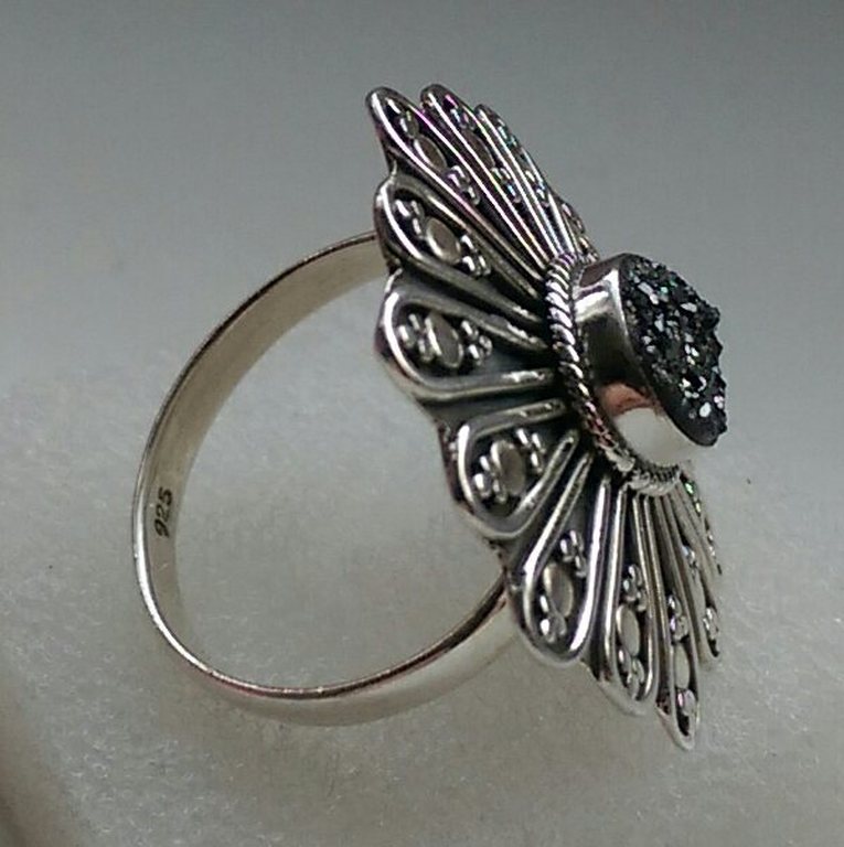 Zilveren ring - 925/1000-mt 18.5  kopen? Bied vanaf 1!