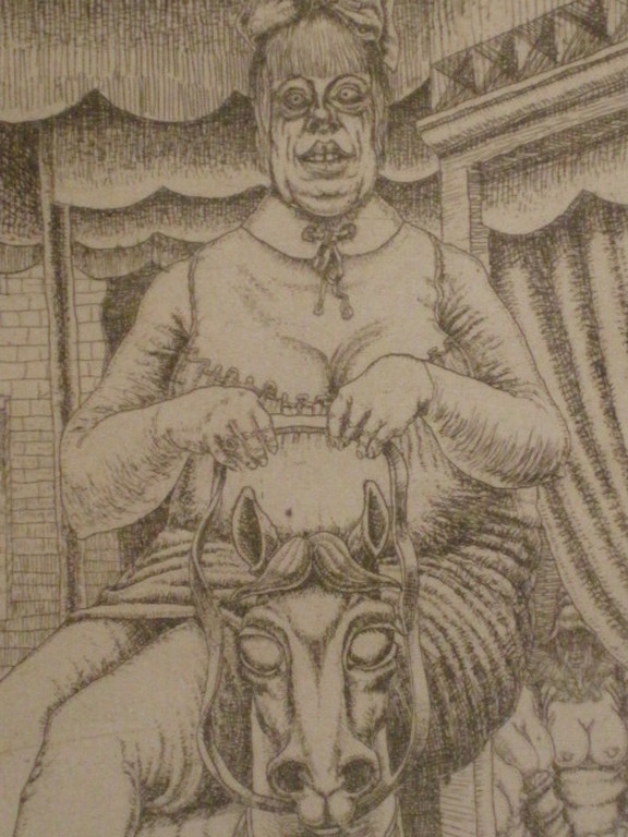 Herman Gordijn (1936-) eigen druk ets 1969 "draaimolen" handgesigneerd kopen? Bied vanaf 1!