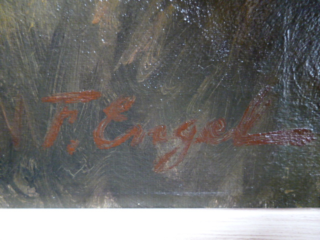 Freek Engel - olieverf - Melktijd tegen de avond kopen? Bied vanaf 2250!