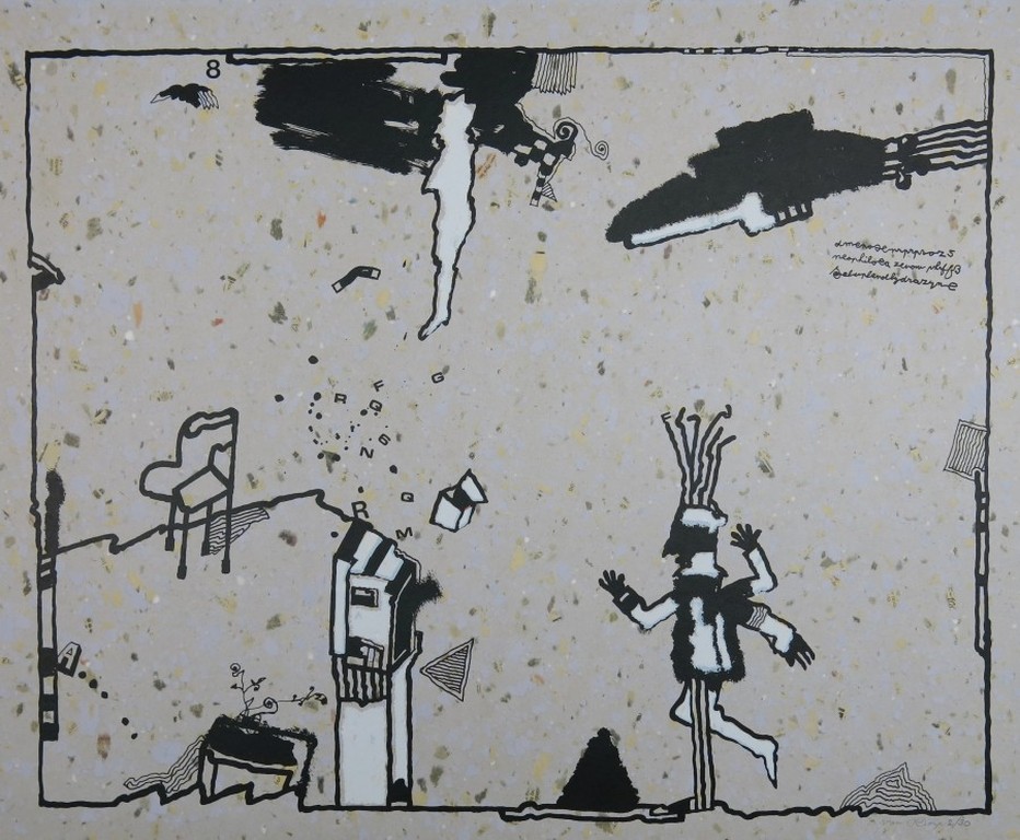 Huibert van Dorp: Zeefdruk, Zonder titel kopen? Bied vanaf 1!