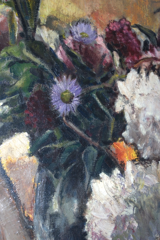 Vaas bloemen - olieverf op doek - gesigneerd kopen? Bied vanaf 65!