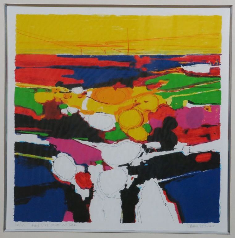 Frank Lejeune: Zeefdruk, First Visit Veules Les Roses - Ingelijst kopen? Bied vanaf 40!