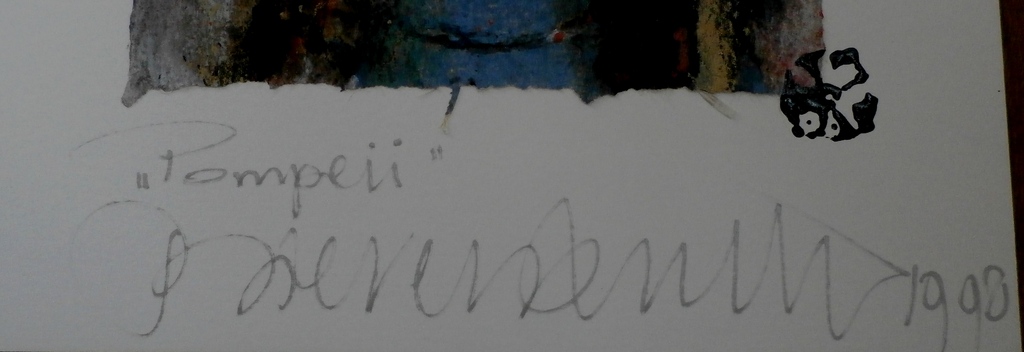 Gerti Bierenbroodspot, Zeefdruk: Pompeii - 1998 kopen? Bied vanaf 120!