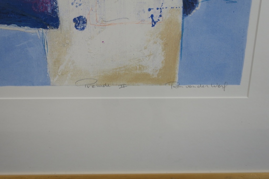 Ron van der Werf: Zeefdruk, Prelude II - Ingelijst kopen? Bied vanaf 35!