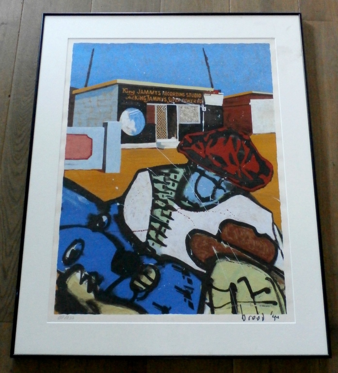 Herman Brood - ingelijste zeefdruk: King Jammy's - 1994 kopen? Bied vanaf 325!