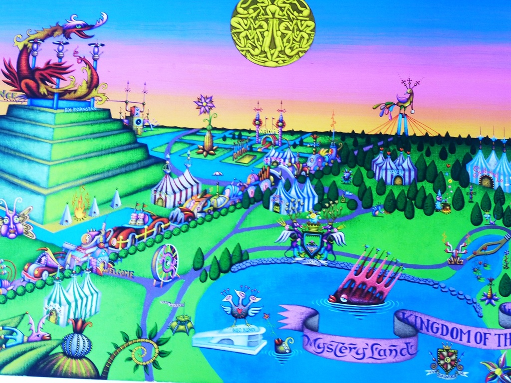 Dadara (Daniel Rozenberg), grote zeefdruk: Mysteryland, handgesigneerd verkocht voor € 275!