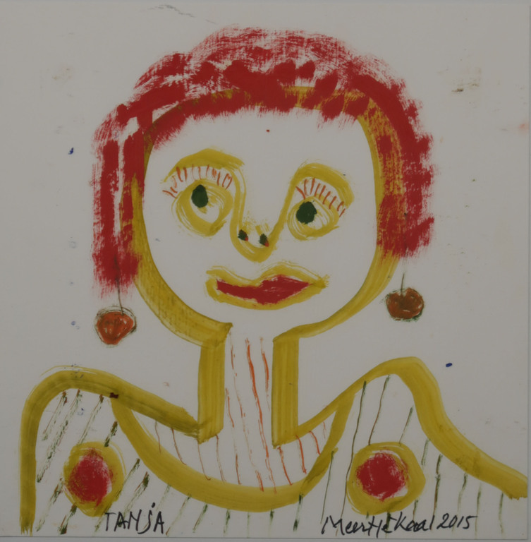 Meertje Kaal: Acryl op papier, Tanja - Ingelijst kopen? Bied vanaf 1!