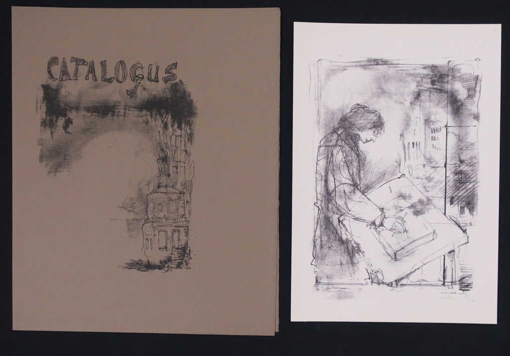 Dirkje Kuik: Catalogus tekenen in Alkmaar + litho en foto in bijbehorende map kopen? Bied vanaf 80!