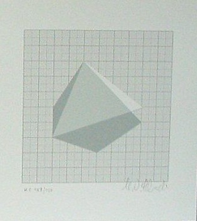 H.D. Schrader: Lithografie, Geometrische Compositie III kopen? Bied vanaf 10!