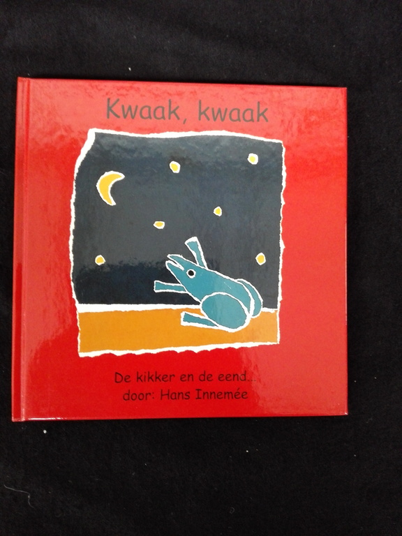 Hans Innemee, zeefdruk op papier in lijst + het kinderboekje Kwaak Kwaak kopen? Bied vanaf 50!