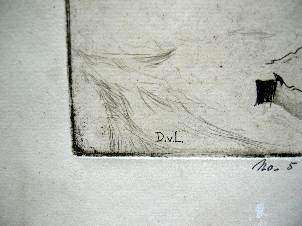 Dick van Luijn, ets/aquatint: Huize Rustenhoven kopen? Bied vanaf 20!