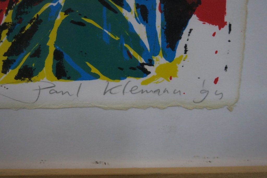 Paul Klemann: Zeefdruk, Afgebroken kop enz. - Ingelijst kopen? Bied vanaf 40!