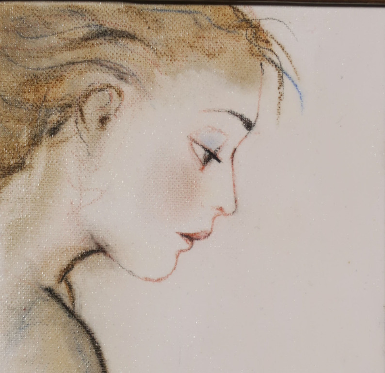 Herman Jan Bosch: Gemengde techniek op doek, Love in the morning - Ingelijst kopen? Bied vanaf 40!