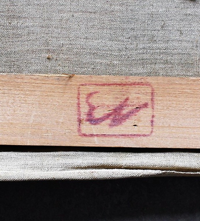 Ernst Vijlbrief (1934-2010): olieverf op doek, abstracte compositie kopen? Bied vanaf 1!